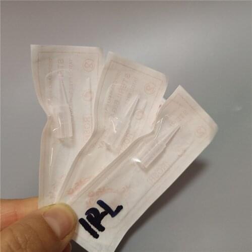 500Pcs Semi Permanent Makeup Plastic Tattoo Caps Eyebrow Tattoo Needle Tips Matched 0.5*0.7*2.5cm Individually Packed