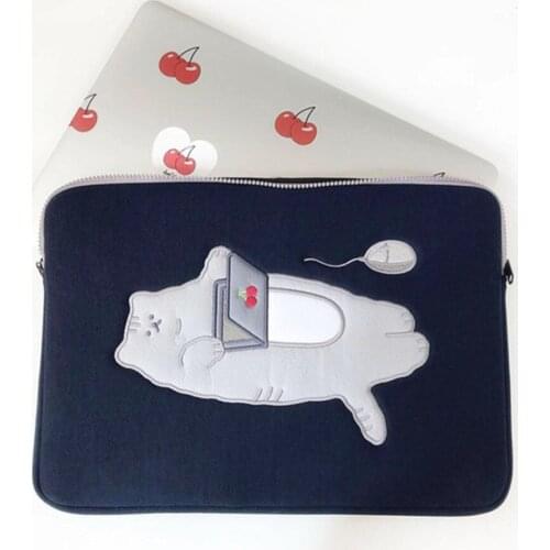Tablet Pouch Bag for iPad Pro 12.9 Case 2021 iPad 9.7 10.5 11 Inch Liner Bag Cover Korean Cartoon iPad Air 4 Case Sleeves