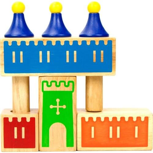 48 Stages Of Early Education Montessori Benefit Intellectual Toy Dream Castle Wooden Puzzle Puzzle Multiple Models Birthday Gift
