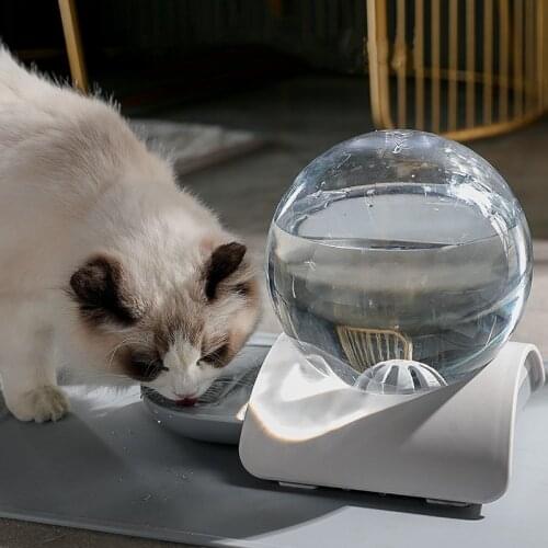 2.8L Pet Feeding Supplies Automatic Water Dispenser Fountain Bubble Cat Water Bowl Large Drinking Bowl Cat Bowl Accessories
