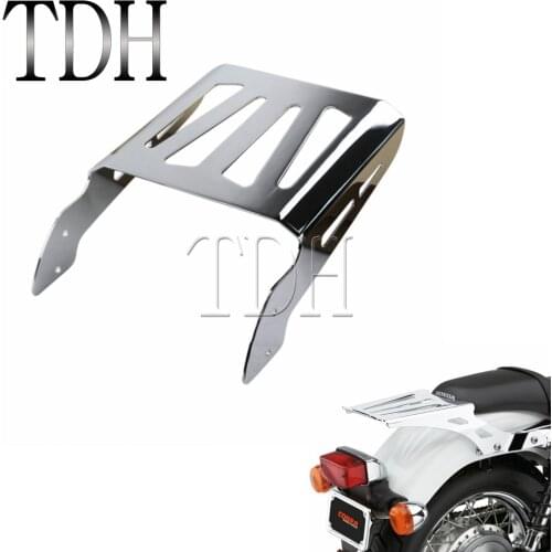 Chrome Motorcycle Sissy Bar Luggage Rack Holder For Honda ACE Spirit Aeri 750 1100 VLX 600 1994-2010