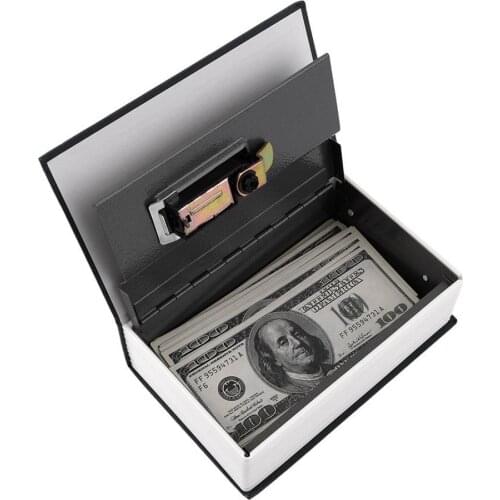 Simulation Dictionary Safe Box Secret Book Metal Hidden Security Safety Lock Money Jewelry Cabinet Case Storage Office Safe Box