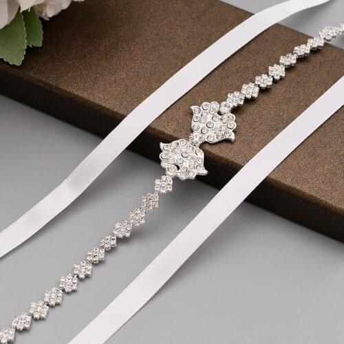 S304 Exquisite Bridal Belts Wedding Dress Accessories Womens Belt for Prom Party Evening Dresses Strap for Dresses Rhinestones