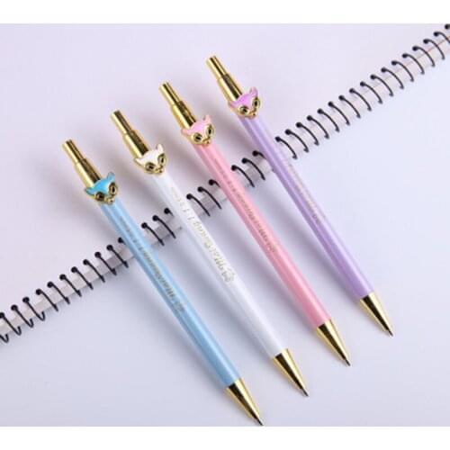 6pcs Metal Mechanical Pencils 0.7mm Drafting Drawing Pencil For School Office Leads Writing Gifts Stationery Pens