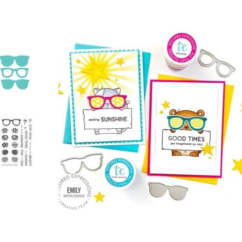 Coconut Tree Flower Sunglasses Good Time Stamps And Dies New Arrival 2021 Scrapbook Diary Decoration Stencil Embossing Albums