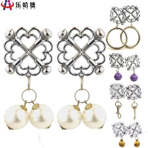 Correction Nipple Clip Adjustable Nipple Clamps Bell Water Drop Pearl Nipple Clip