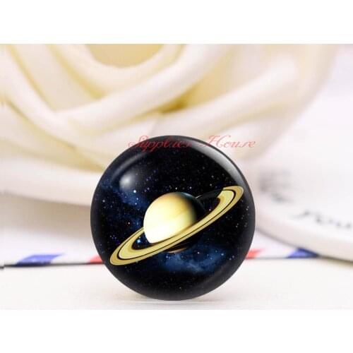 Handmade Round Universe photo glass Cabochons, Jewelry Finding Cameo Pendant Settings, (F9428-9287545)