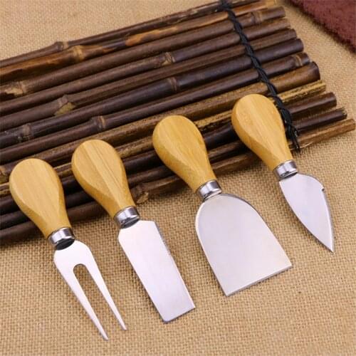 Kitchen items knives Stainless steel cheese knife cheese butter pizza knife oak handle butter knife chef knife kitchen cooking
