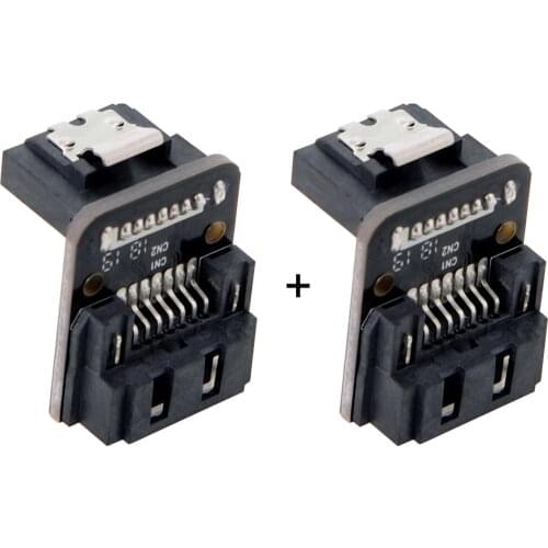 CY SATA 7Pin Female to 7pin Male Up 90 Degree Angled Adapter Mainboard Motherboard for Desktops SSD HDD