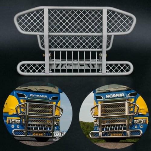 LESU Metal Front Bumper Part for 1/14 TAMIYA Scania R470 R620 R730 RC Tractor Truck Model Hobby Car