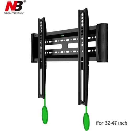 NB C2-F Universal 32"-47" Flat Panel LCD LED TV Wall Mount Fixed TV Rack With Lock & Unlock Device