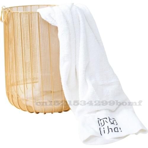 Nordic Iron Dirty Clothes Baskets Household Dirty Clothes Storage Basket Round Mesh Storages Baskets Home Storage