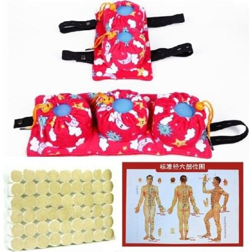 Querysystem cauterize 5 pcs moxibustion box set with 54 pcs moxa roller moxa acupuncture massage