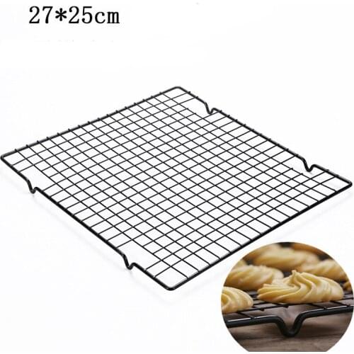 Baking tools Cake mold cooling rack Bread cooling rack Black inverted non-stick cold drying net