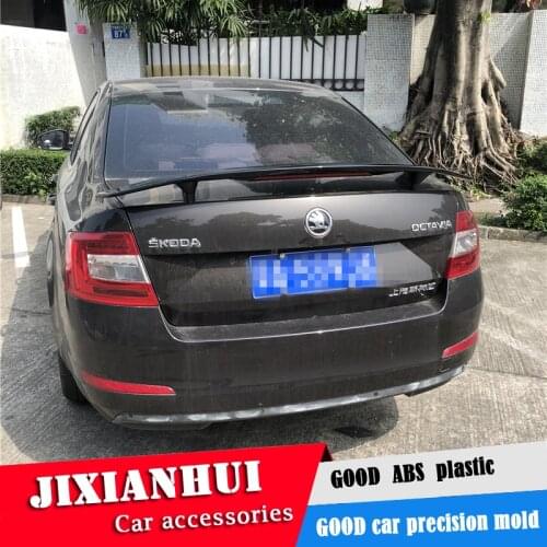 For Skoda Octavia Spoiler 2015-2018 Octavia Spoiler TF ABS plastic Material Car Rear Wing Color Rear Spoiler