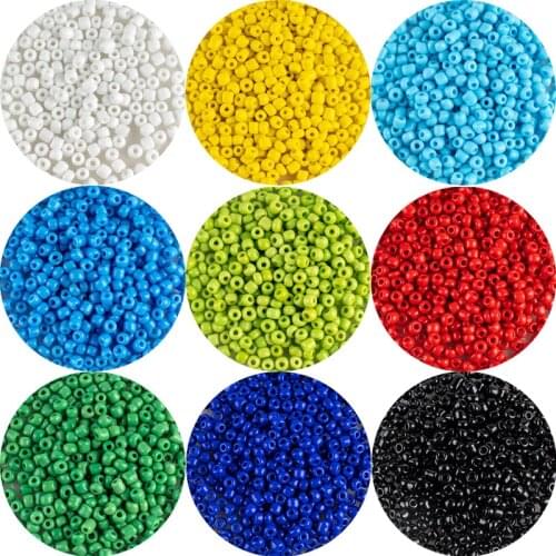 MH Opaque Fashion Glass Rice Beads 200pcs 4mm Multi-Color Loose Beads Suitable For Fashion Diy Jewelry Accessories