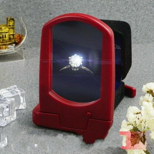 10X Jewelry Display Magnifying Glass with Led Light Portable Folding Desktop Merchandise Magnifier