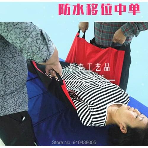 Waterproof positioning bed pad , patient sheet for lifting, transfers, turning and repositioning in beds reusable, transfer aid