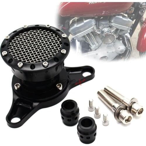 Motorcycle Chrome Velocity Stack Air Cleaner Intake Filter CNC Aluminum For 2004-UP Harley Sportster XL 1200 883 48