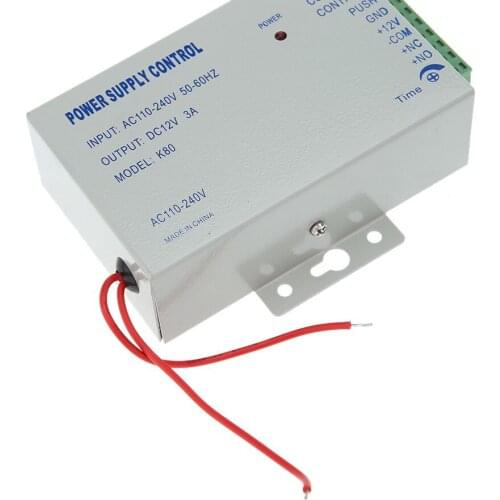 High quality K80 Power supply control 12V DC 3A AC Door Access Control System Access Control Systems 110~260V