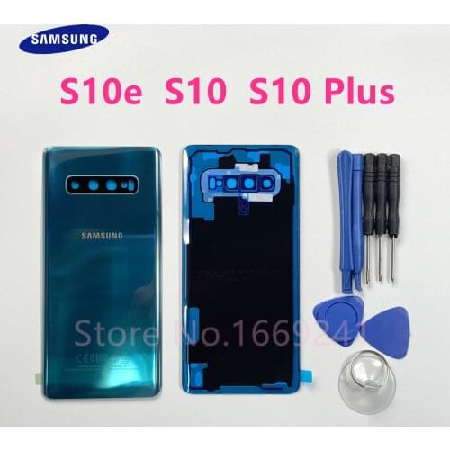 Battery Door Back Glass Cover Rear Housing Case With Adhesive Waterproof Sticke Replacement For Samsung Galaxy S10 Plus S10 S10E