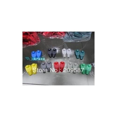 100 pcs Ethernet CAT5 CAT6 RJ45 Strain Plug Cover Boot