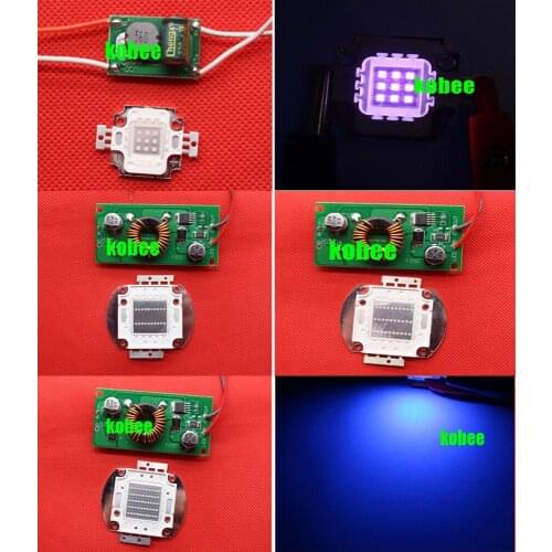 10W 20W 30W 50W UV 365NM 370NM 380NM 395NM 400NM LED With 12V LED Driver For LED DIY