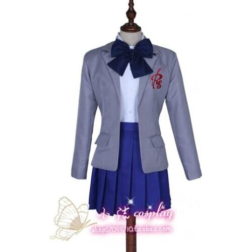 2016 Hot Anime Gekkan Shoujo Nozaki-kun Cosplay Sakura Chiyo Novelty School Uniform Funny Sexy Halloween Costume For Women