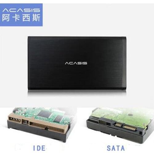 ACASIS BA-06USI USB 2.0SSD Mobile hard disk Box Dual Using SATA & IDE Interface 3.5 inch Universal HDD Enclosure aluminum alloy