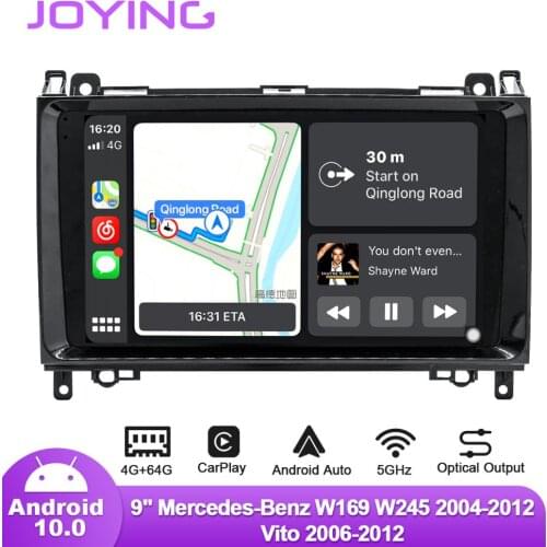 Joying 9" Android10 Car Radio For Benz Sprinter/Vito/Viano/W169/W245/W639/W906/A-Class/B-Class/V-Class GPS Carplay Android-auto