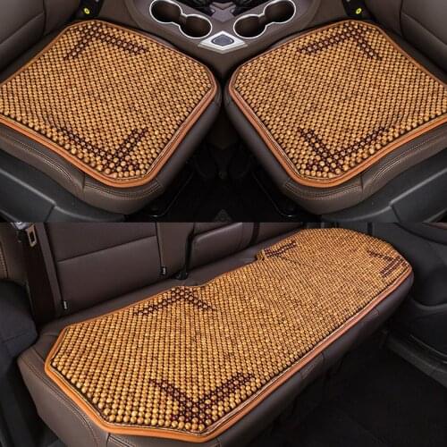 Toona sinensis olive wood Car cushion Summer single wooden square cushion Air permeable comfortable single cushion