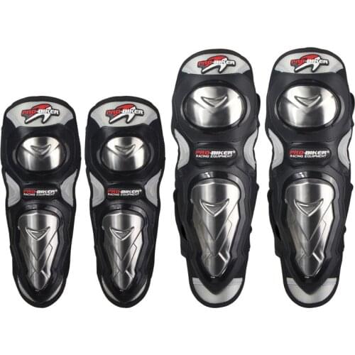 Four piece motorcycle riding protector set summer anti fall elbow stainless steel windproof racing car protector P19