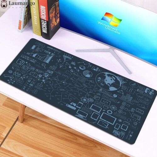 Mathematical formula Office Computer Desk Mat Table Keyboard XXL Mouse Pad Laptop Cushion Desk Non-slip Mat Gamer Mousepad Mat