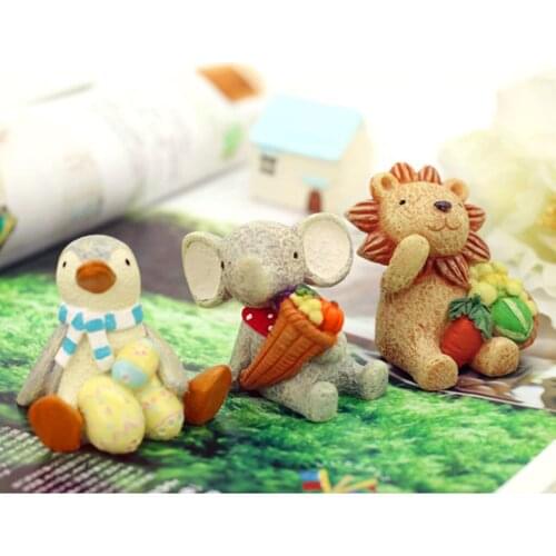 Small garden figurine animals Garden figurines sculpture animal figurine, made