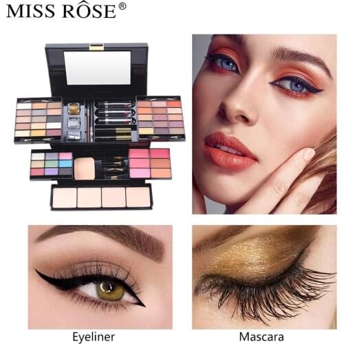 39 Color Makeup Set Matte Shimmer Glitter Eyeshadow Palette Professional Blush Lipstick Eyeliner Mascara Makeup Set with Brush