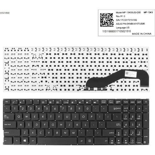 US New Keyboard For ASUS X540 X540LA X540LJ X540SA X540SC X540YA X540UV X540MA X540BP X540MB X540BA X540NA Laptop No Frame