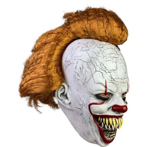 New LED Pennywise Clown Mask Stephen Kings It Chapter Two Masque Cosplay Helmet Prop Masks 07