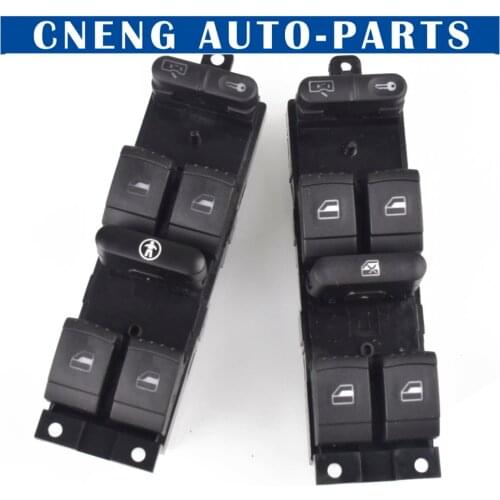 Car Power Window Switch Panel Master Console Control Switch for VW Passat B5 Jetta Bora MK4 Window Lock 1J4959857B