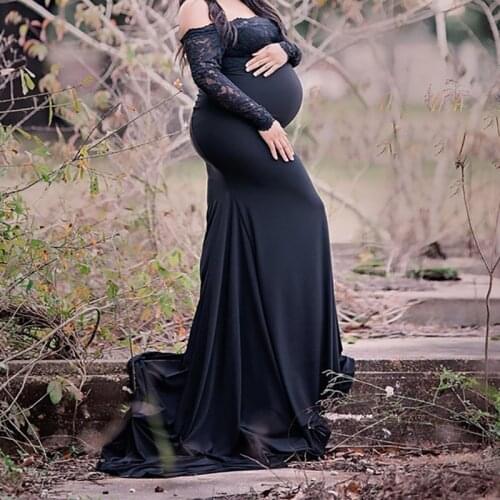 Maternity Dresses For Photo Shoot Chiffon Pregnancy Dress Photography Props Maxi Gown Dresses For Pregnant Women Clothes 2021