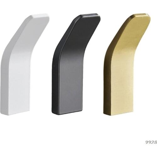 Punch-free Space Aluminum Kitchen Wall Hooks Creative Home Bedroom Coat Hanger 448A