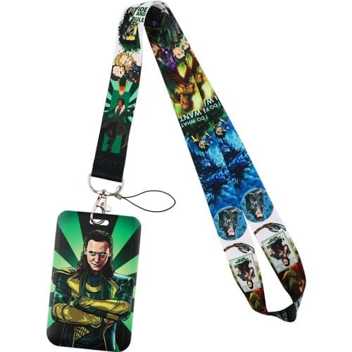 Ransitute R2357 Sci-Fi Movie Figure Personality ID Card Holder Bus Card Holder Staff Card Lanyard For Keys Phone DIY Hang Rope