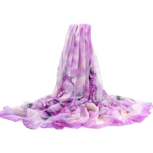 145x200cm super soft printed chiffon fabric artificial Silk scarf ancient costume dress skirt clothing fabric FG01