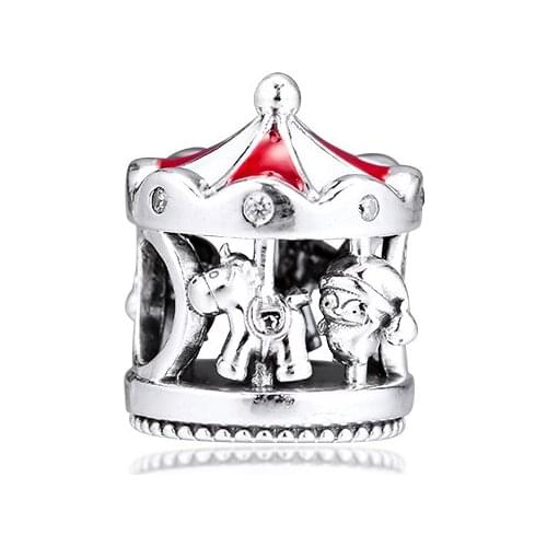 CKK Christmas Carousel Charms 925 Original Fit Pandora Bracelets Sterling Silver Charm Beads for Jewelry Making kralen Berloque