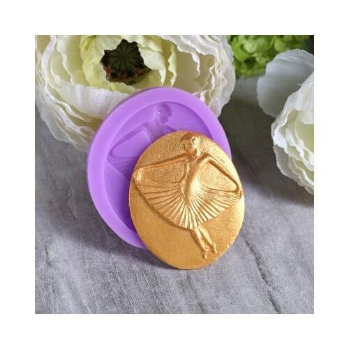 Silicone Mold Fondant Mold Sugar Craft Cake Decorative Molds DIY Ballet Dress Girl Chocolate Baking Mould Silicone Rubber PRZY