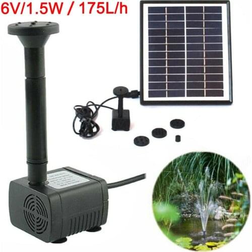 Solar Powered Fountain Pump Garden Pond Outdoor Solar Garden Watering Kits