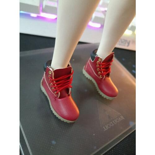SUPERMCTOYS 1/6 red Hollow Pilot Snow Boots Model For 12" Female PH Body