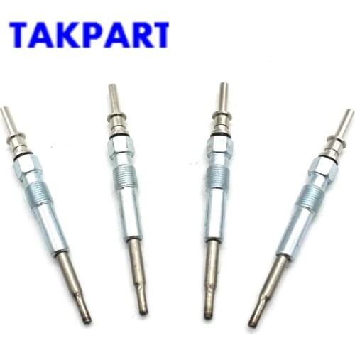 TAKPART 4x Diesel Heater Glow Plugs For BMW 1 3 5 Series E81 E87 E46 E90 E91 X3 2.0 520
