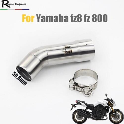 FZ8 FZ800 Slip-On Motorcycle Exhaust middle link Pipe escape motoe connector tube for YAMAHA fz8 fz800 stainless stell 51mm