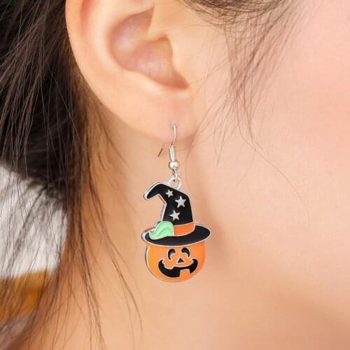 CHUNSHI All Hallows' Day Jewelry Strange Ghost Pumpkin Head Trend Combination Fashion Women Earrings 2021 Trend Impact