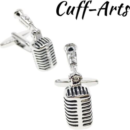 Cufflinks for Mens Microphone Cufflinks Music Shirt Cuff links Gifts for Men Gemelos Les Boutons De Manchette by Cuffarts C10237